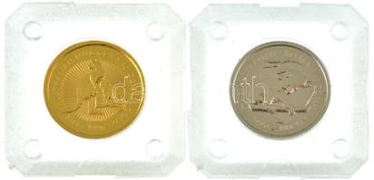Ausztrália 1996. 15D Au "II. Erzsébet" (3,1g/0.999) + 15D Pt "II. Erzsébet / Koala&qu...