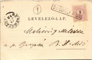 1899 (Vorläufer) Sátoraljaújhely, Wekerle tér, Római katolikus templom és bazárok. Löwy Adolf kiadás...