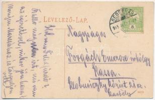 1915 Segesvár, Schässburg, Sighisoara; Eduard Martini kávéháza, Friedrich Schuster gyógyszertára, Gi...