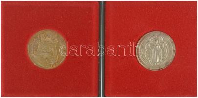 NSZK 1985. "München város pecsétje" Ag szuvenír emlékérem + 1987. "Müncheni karácsony...