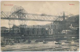 1914 Resicabánya, Resicza, Recita, Resita; Bakdaru a vasgyárban / crane at the iron factory, ironworks (EK)