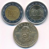 2002. 100Ft "Kossuth Lajos" + 2003. 20Ft "Deák Ferenc" + 2022. 100Ft "Pénzm...
