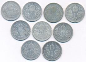 Ausztria 1895-1903. 1K Ag "Ferenc József" (9xklf) T:VF,F 
Austria 1894. 1 Corona Ag &quot...