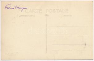 Felsőbánya, Baia Sprie; vasútállomás, gőzmozdony, vonat / railway station, locomotive, train. Foto V...