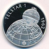 1992. 500Ft Ag "Telstar 1" kapszulában, tanúsítvánnyal T:AU (PP) karc  Adamo EM127