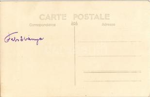 Felsőbánya, Baia Sprie; templom építés közben, munkások és papok az állványokon / church constructio...