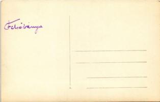 1933 Felsőbánya, Baia Sprie; Bányász napi felvonulás az utcán, ünnepség / miner day festival on the ...