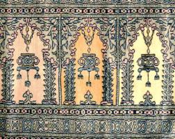 Keleti fali mokett. Mercerezett pamut, cca 188x62 cm