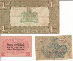 Vegyes: Hollandia 1938. 1G "Zilverbon (Ezüstértékű bankjegy) + Jugoszlávia / Szerb-Horvát-Szlov...