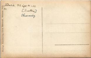 1912 Abbazia, Opatija; Osztrák-magyar haditengerészet csatahajója matrózokkal / K.u.K. Kriegsmarine ...