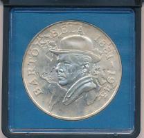 1981. 500Ft Ag "Bartók Béla" fekete, "MNB" tokban T:BU patina Adamo EM62