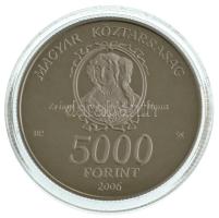2006. 5000Ft Ag "Munkácsi vár" kapszulában, dísztokban, tanúsítvánnyal T:PP Adamo EM202