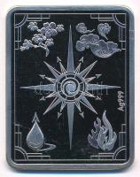 DN Tűz allegórikus alakot ábrázoló multicolour Ag tömb (31,1g/0.999) T:PP