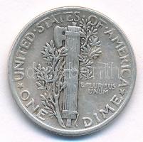Amerikai Egyesült Államok 1944. 1d (10c) Ag "Mercury" T:VF kis karc
USA 1944. 1 Dime (10 ...