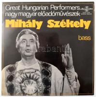 Mihály Székely - Mihály Székely, Bass. Nagy Magyar Előadóművészek / Great Hungarian Performers. Vinyl, LP, Válogatás. Hungaroton, Magyarország, 1975. VG