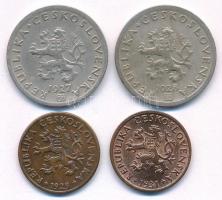 Csehszlovákia 1929-1931. 5h (2xklf) + 1927-1928. 20h Cu-Ni (2xklf) T:AU-VF patina
Czechoslovakia 19...