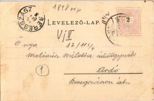 1899 (Vorläufer) Miskolc, Kossuth szobor. Lövy József fia kiadása (fl)
