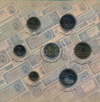 2002. 1Ft-100Ft (7xklf) + 100Ft "Kossuth" forgalmi sor szettben T:BU Adamo FO35