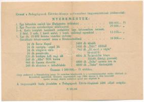 1959. "A Pedagógusok Eötvös-alapja Szilveszteri Sorsjegye" 4Ft értékben, "013567&quot...