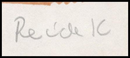 Reich Károly (1922-1988): Betegágynál. Nyomat, papír, utólagos jelzéssel, paszpartuban, 22×13,5 cm