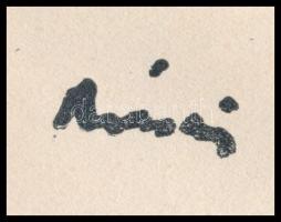 Rippl-Rónai József (1861-1927): Éhes kutyák. Cinkográfia, papír, jelzett a cinkográfián, paszpartuba...