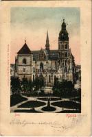 1903 Kassa, Kosice; székesegyház. Eschwig Ede kiadása, Hajts Kornél felvétele / Dom / cathedral (EK)