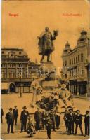 1908 Szeged, Kossuth szobor, Pósz Alajos üzlete (EB)