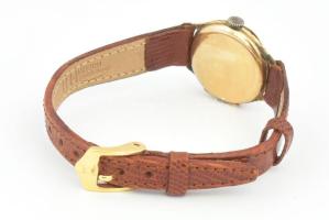 Arany 14K (Au) női Doxa karóra. kézi felhúzósűj bőr szíjjal, működik d: 20 mm