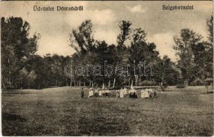 1938 Dömsöd, sziget részlet. Wiesel Izrael kiadása (EK)