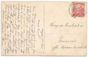 1918 Kislány tükörrel / Little girl with mirror. WSSB No. 5450. s: E. Frank