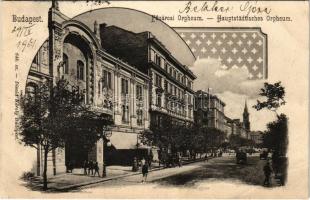 1901 Budapest VI. Fővárosi Orpheum (Orfeum) a Nagymező utcában. Divald Károly 643. sz. (EB)