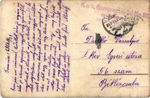 1917 Temesvár, Timisoara; Erzsébetváros, Római katolikus templom / Elisabetin, church (EK) + "K...