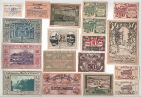 Ausztria 1919-1947. 18db-os vegyes osztrák szükségpénz tétel T:vegyes Austria 1919-1947. 18pcs of mixed austrian necessity banknote lot C:mixed