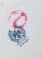 Hollóházi Hortenzia mintás váza, matricás, jelzett, hibátlan, m: 17,5 cm