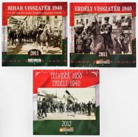 2011 3 db bevonulással kapcsolatos falinaptár (Bihar, Erdély, Felvidék) / entry of the Hungarian troops - 3 modern wall calendars