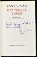 Vas István: Hét tenger éneke. DEDIKÁLT! Vas István összegyűjtött munkái 7. Bp., 1982, Szépirodalmi. ...