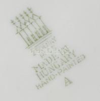 Zsolnay porcelán fakopáncs / harkály figura, kézzel festett, jelzett, hibátlan, m: 17 cm