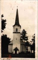 Betfalva, Betesti (Székelykeresztúr, Cristuru Secuiesc); Református templom / Calvinist church. photo (ragasztónyom / glue marks)