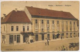 1924 Medgyes, Mediasch, Medias; Deutsches Casino / Német kaszinó, Fried. Jos. Guggenberger üzlete és saját kiadása / German casino, publisher&#039;s shop (fa)