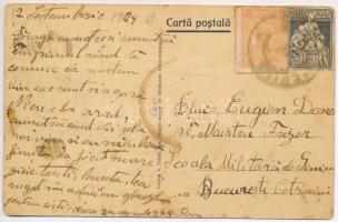 1924 Medgyes, Mediasch, Medias; Deutsches Casino / Német kaszinó, Fried. Jos. Guggenberger üzlete és...