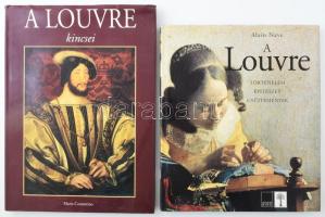 Maria Costantino: A Louvre kincsei. Ford.: Engi Csilla. Debrecen, én., Hajja és Fiai. Gazdag képanyaggal illusztrált. Kiadói kartonált papírkötés, kiadói szakadt, kissé gyűrött papír védőborítóban. + Alain Nave: A Louvre. Bp., [1998], Balassi. Kiadói egészvászon-kötés, kiadói papír védőborítóban.