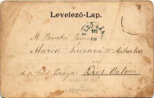 1901 Felsővisó, Felső-Visó, Viseu de Sus; Római katolikus templom, iskola és parókia. Bárány Tivadar...