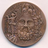 ~1996. Az 1896-os Olimpiai díjérem modern bronz replikája &quot;KÓPIA&quot; jelzéssel (42mm) T:UNC,AU