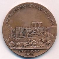 ~1996. Az 1896-os Olimpiai díjérem modern bronz replikája "KÓPIA" jelzéssel (42mm) T:UNC,A...