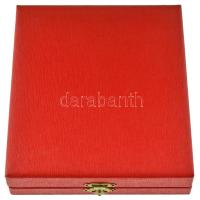 DN névre szóló fém emlékplakett "Rendőrtiszti Főiskola" zománcozott rátéttel, eredeti tokb...