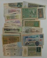 Német Birodalom 1904-től 88 klf db bankjegy Rosenberg-katalógus szerint rendezve; alszámok, vízjel, nyomatkülönbségek, s még sok más szempont alapján, sok jobbal! T:II,II/III,III