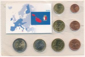 Málta 2008. 1c-2E (8xklf) "Europa" forgalmi összeállítás kissé sérült fóliatokban T:UNC,AU...