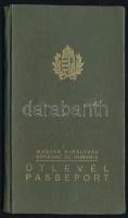 1937-1939 Magyar királyság fényképes útlevele Rosenberg Gábor izraelita származású mérnök részére