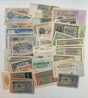 Német Birodalom 1904-től 92 klf db bankjegy Rosenberg-katalógus szerint rendezve; alszámok, vízjel, nyomatkülönbségek, s még sok más szempont alapján, sok jobbal! T:II,II/III,III