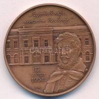 Fritz Mihály (1947-) 1994. "Kossuth Lajos halálának centenáriuma / MÉE-Szeged" bronz emlék...